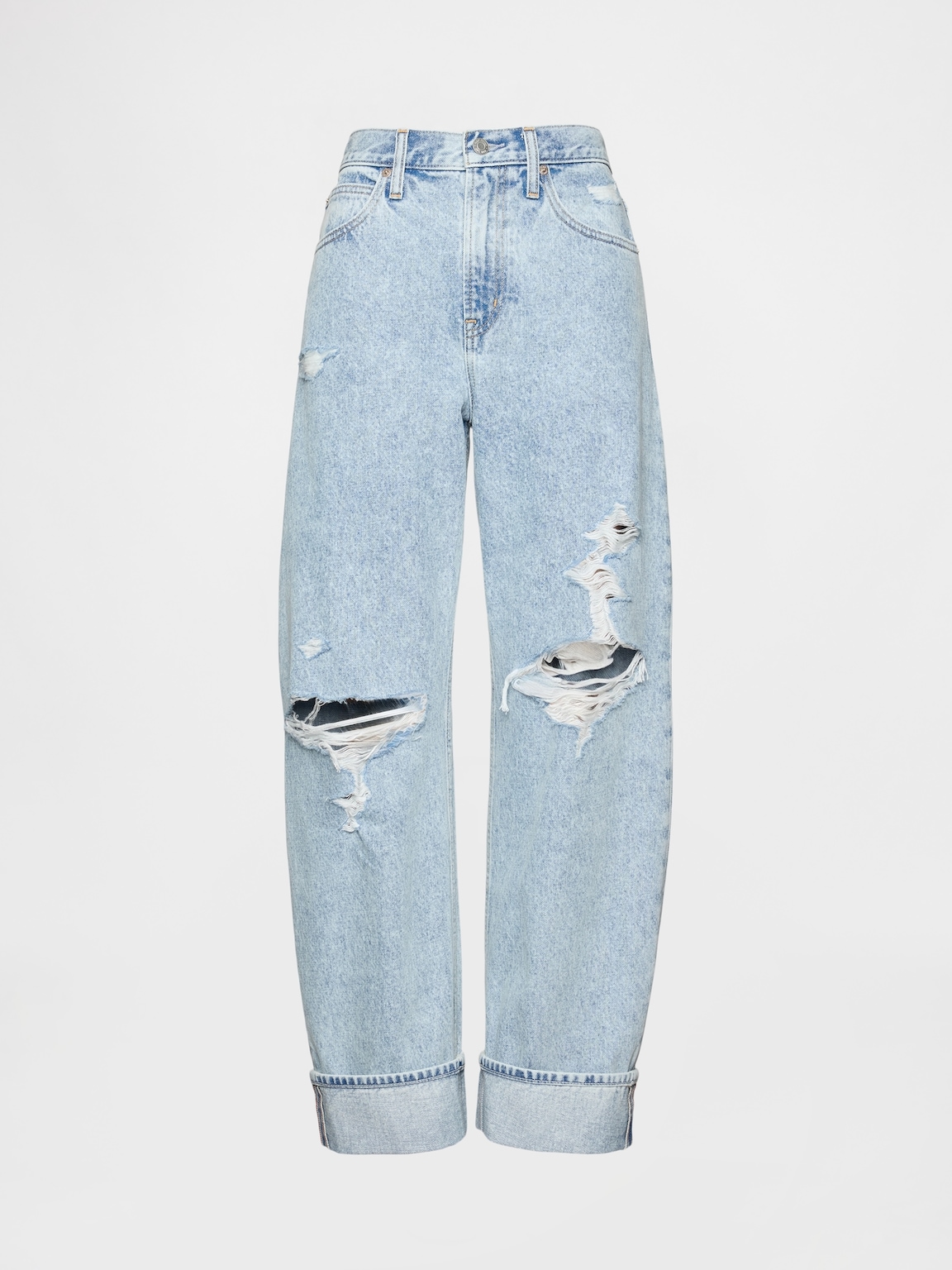 High Rise Barrel Jeans