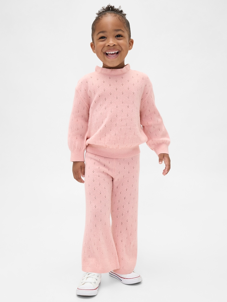 Baby & Toddler CashSoft Pointelle Flare Pants
