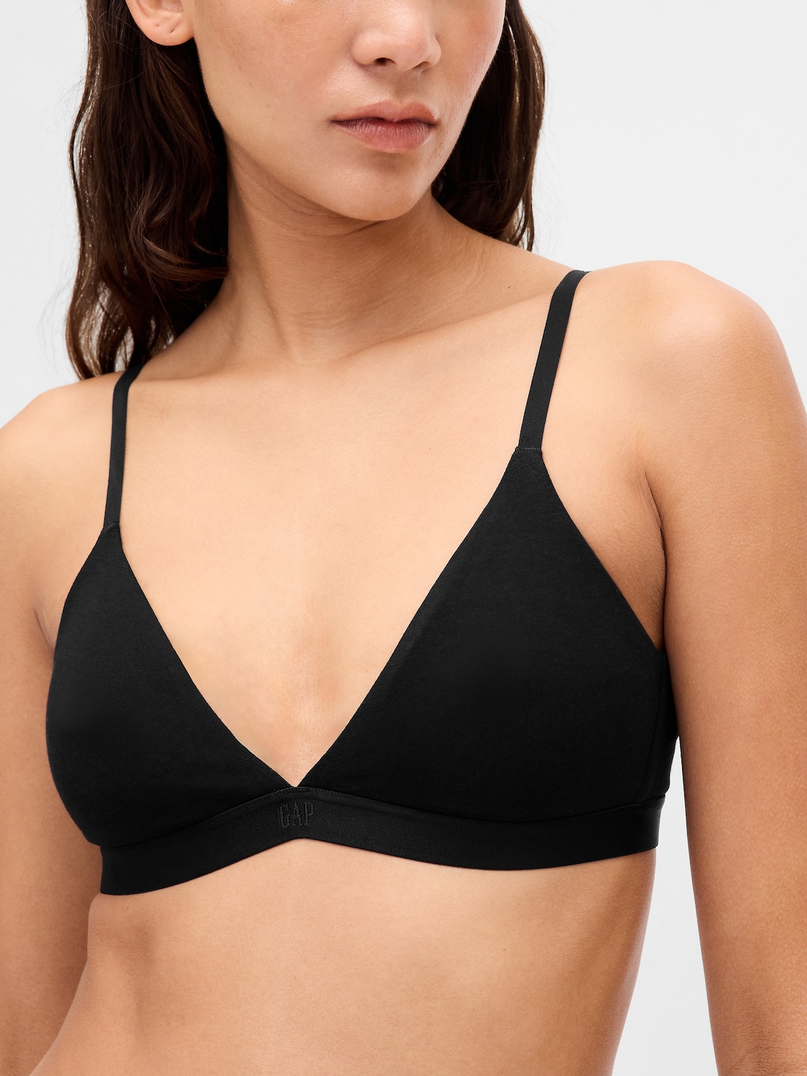 Organic Stretch Cotton Triangle Bra