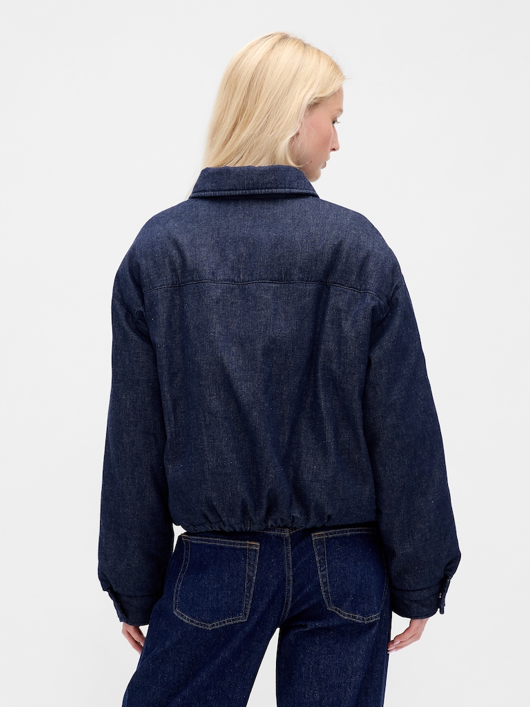 Denim Puffer Jacket