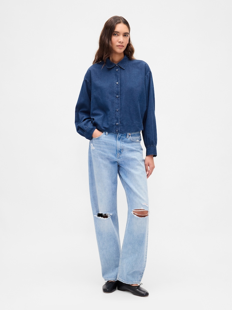 Bubble Hem Shirt