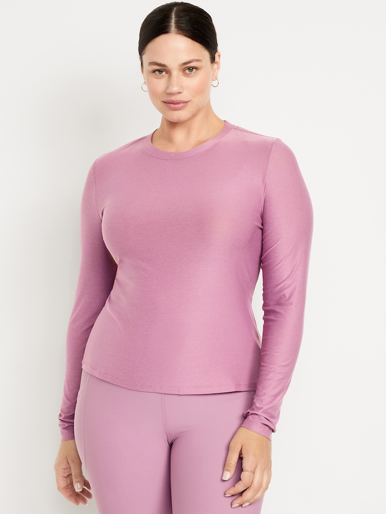 CloudMotion Keyhole Wrap Back Top