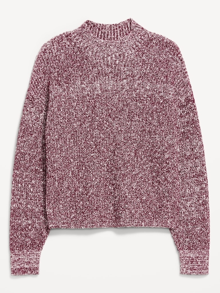 SoSoft Cropped Mock-Neck Sweater