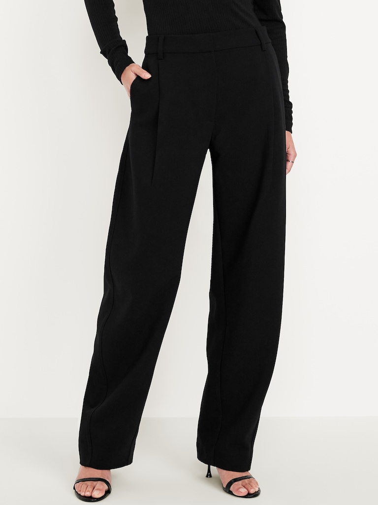 High-Waisted Taylor Barrel Ankle Pants