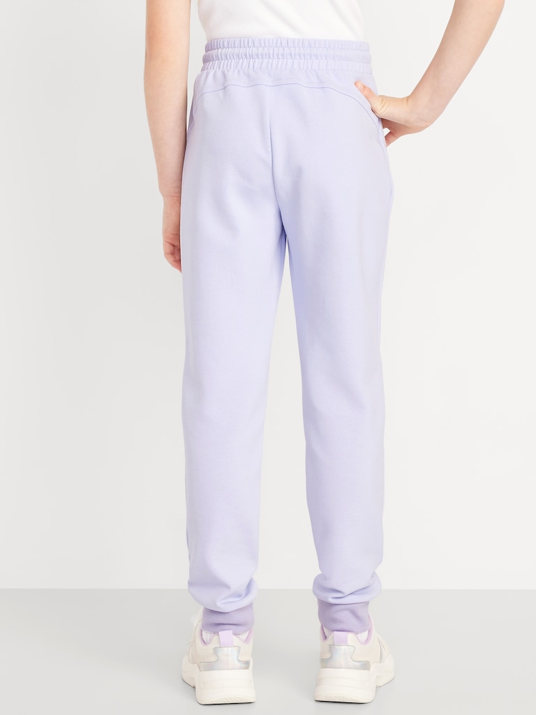 Pantalon de jogging étroit à taille haute en Molleton dynamique pour fille