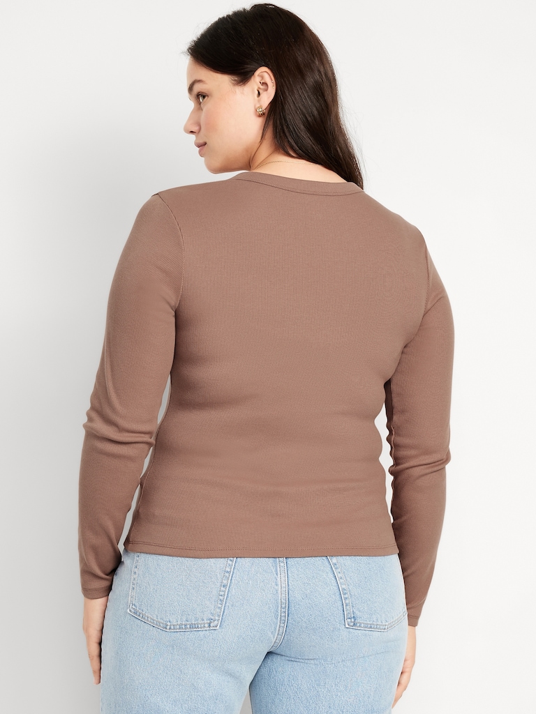 Snug Long-Sleeve Crew-Neck T-Shirt
