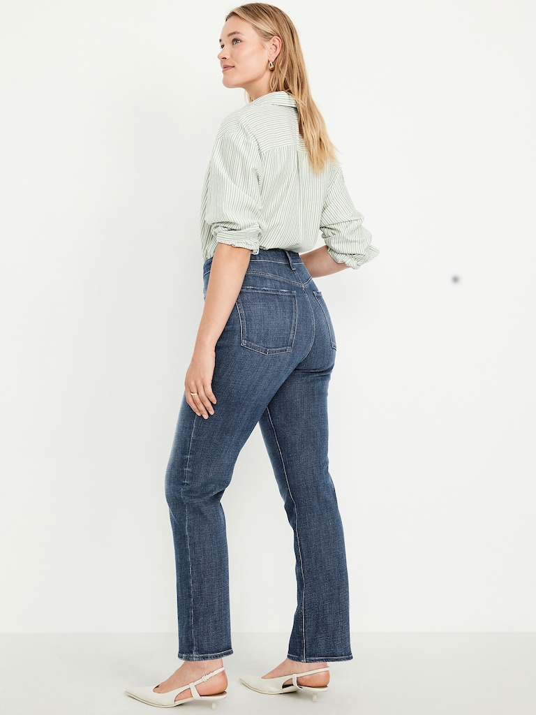 Extra High-Waisted Straight Jeans