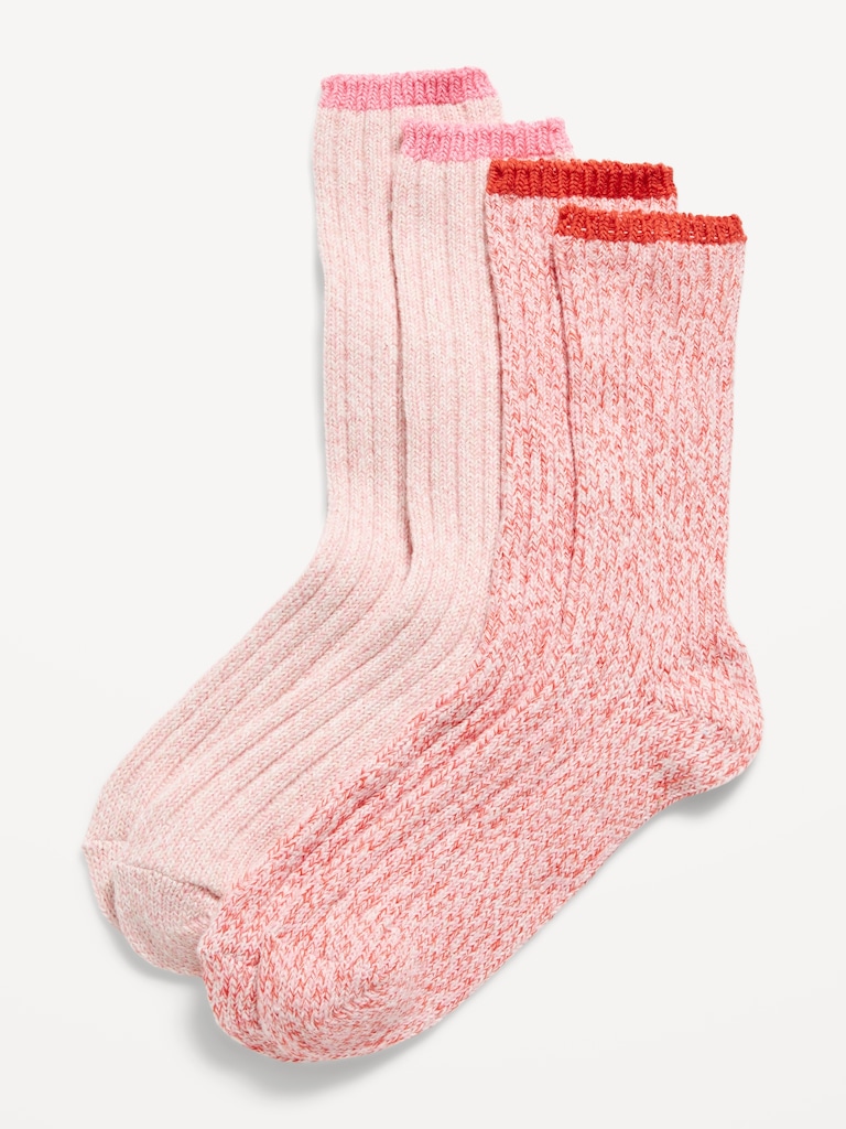 Marled Boot Socks 2-Pack for Girls