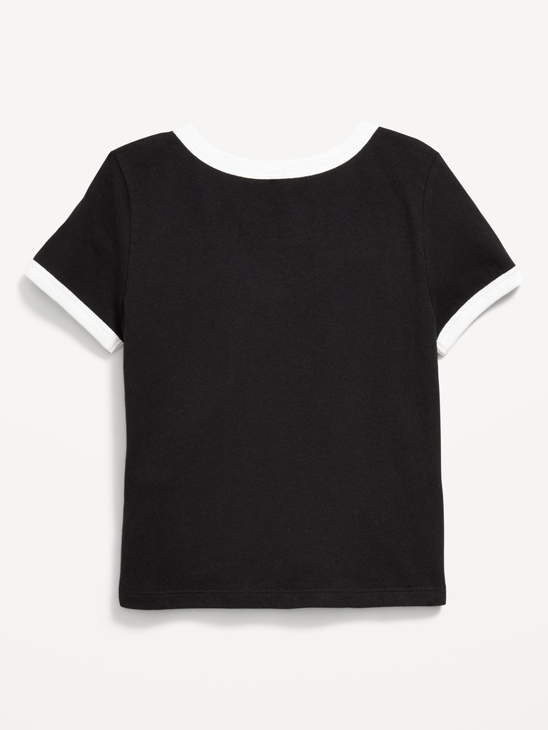 Las Vegas Raiders Fitted Graphic Ringer T-Shirt for Girls