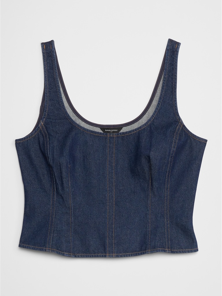 Denim Corset Top