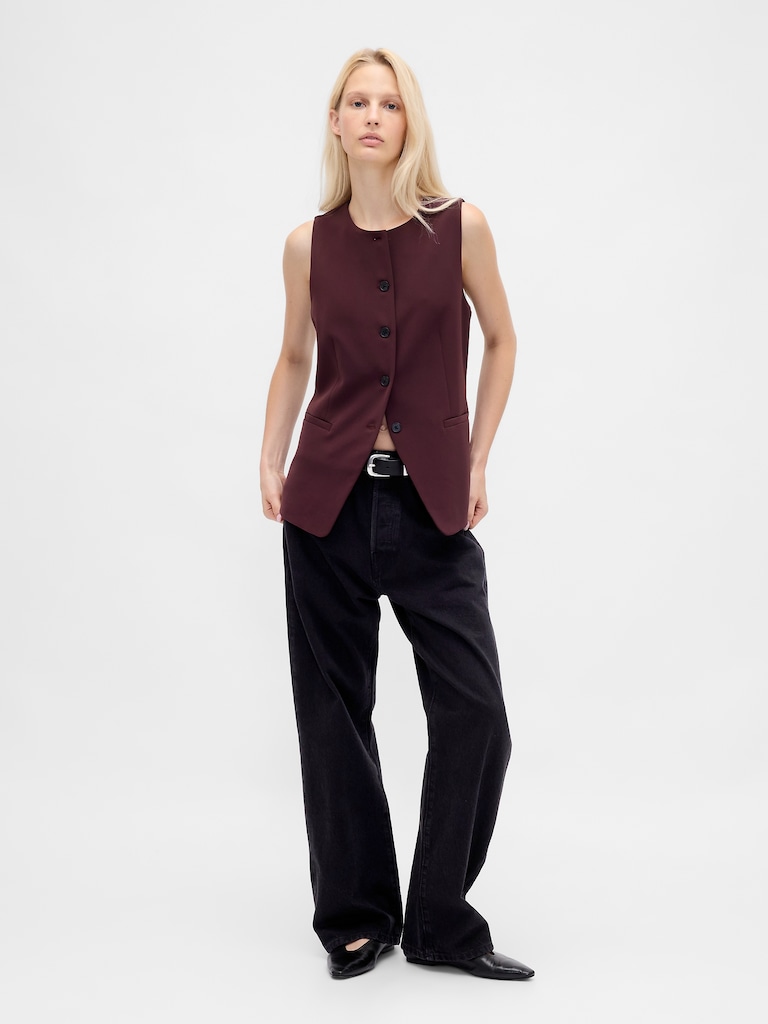 High-Neck Vest