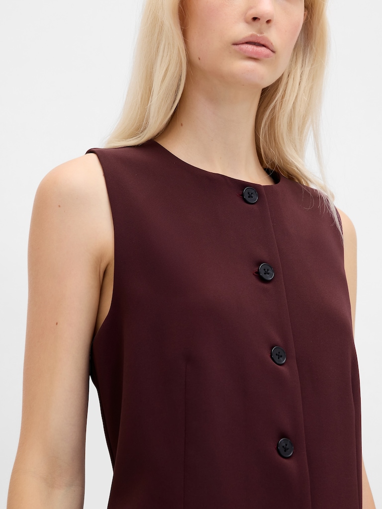High-Neck Vest