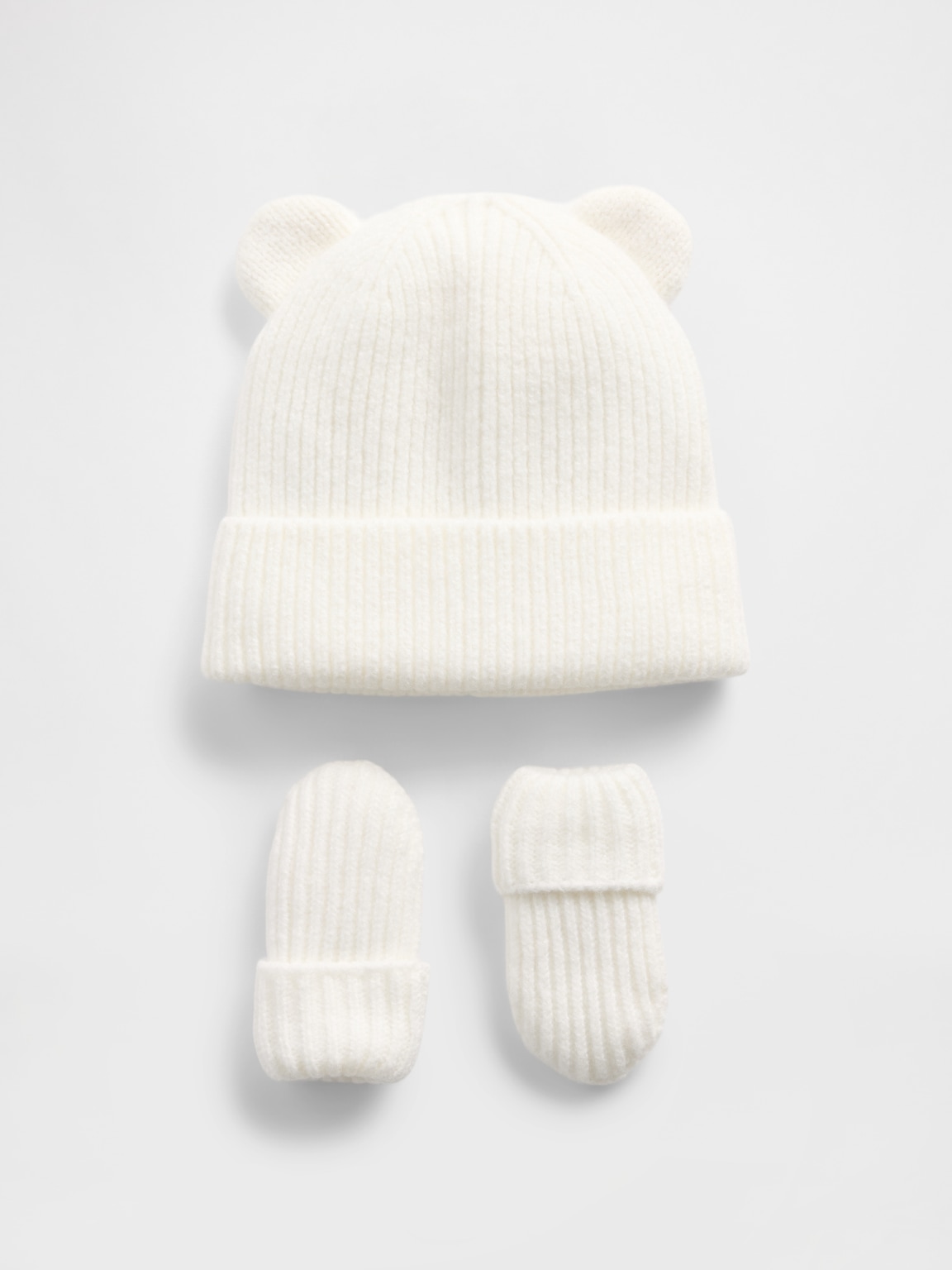 Baby & Toddler CashSoft Bear Beanie & Mittens Set