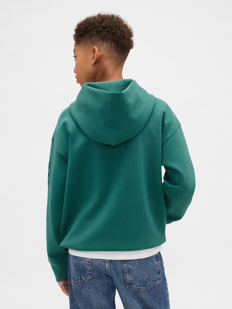 Kids GapFit Tech Quick-Dry Logo Hoodie