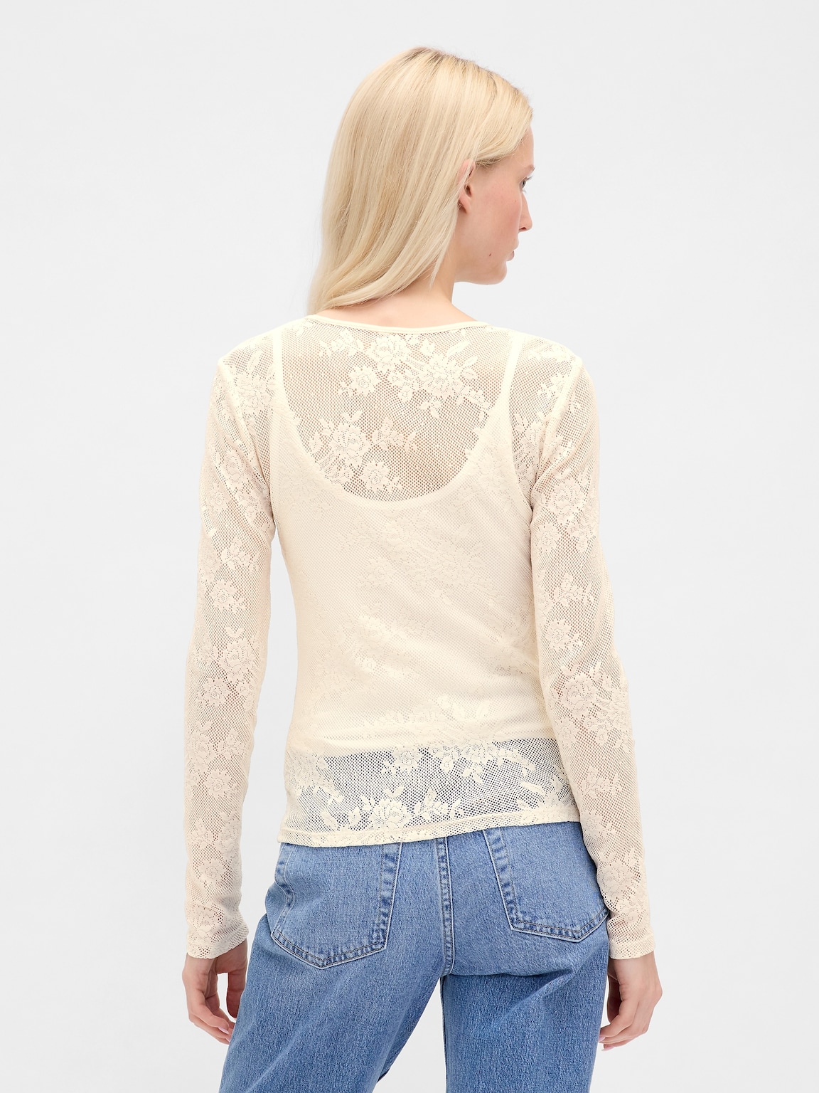 Sheer Lace Top