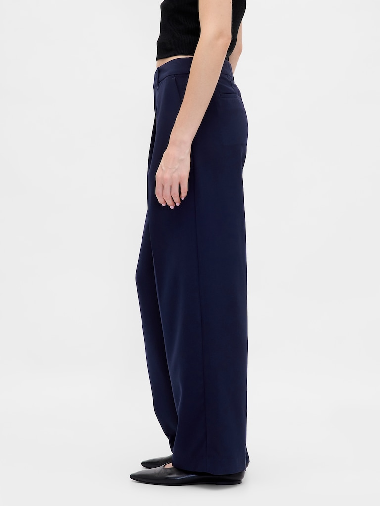 365 Low Rise Pleated Wide-Leg Trousers