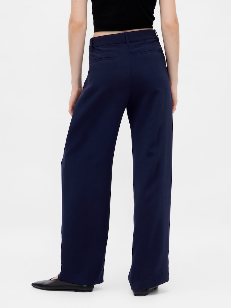 365 Low Rise Pleated Wide-Leg Trousers