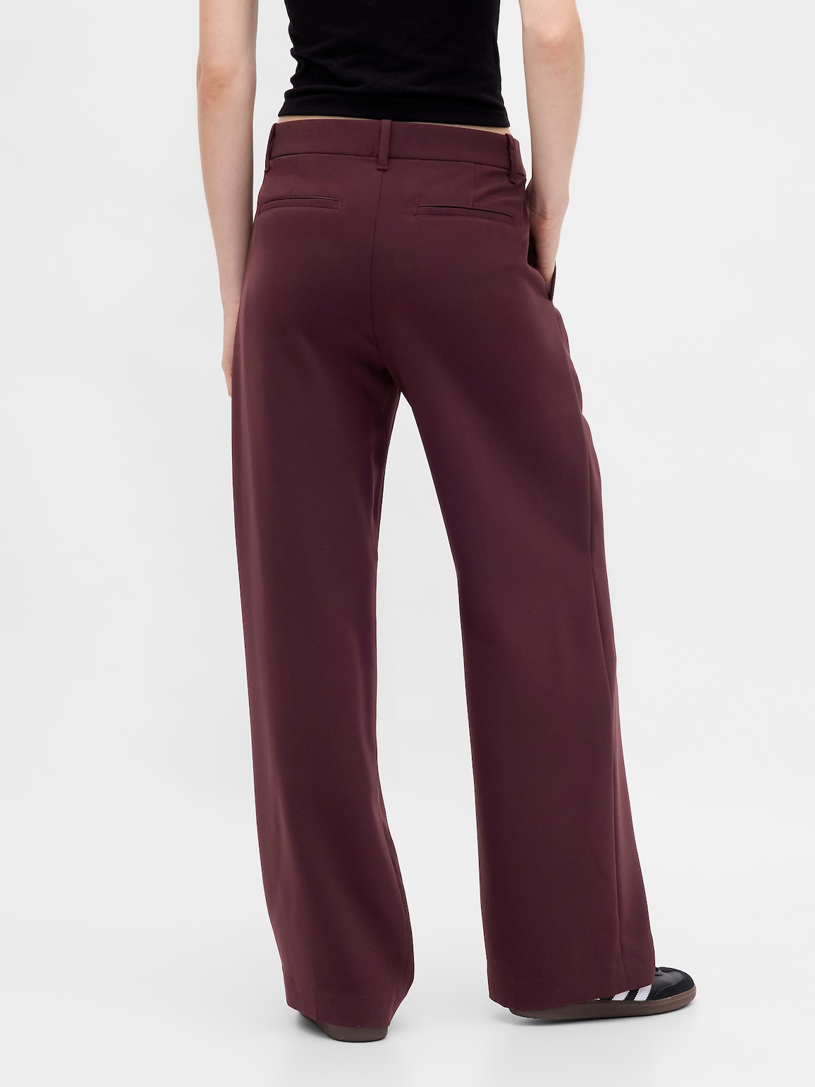 365 Low Rise Pleated Wide-Leg Trousers