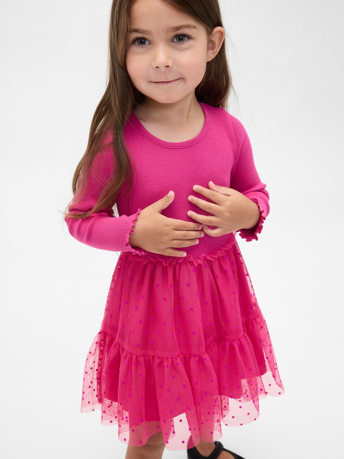 Baby & Toddler Tulle Mixed Media Dress