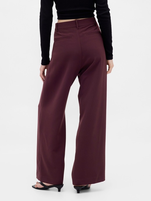 GF Ferre Purple Cotton Stretch Purple Fit  Pants