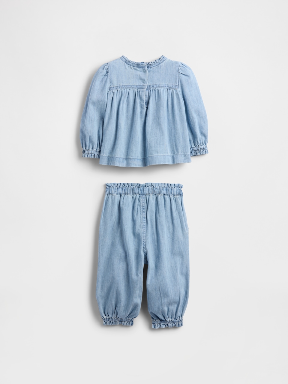 Baby Denim Ruffle Outfit Set