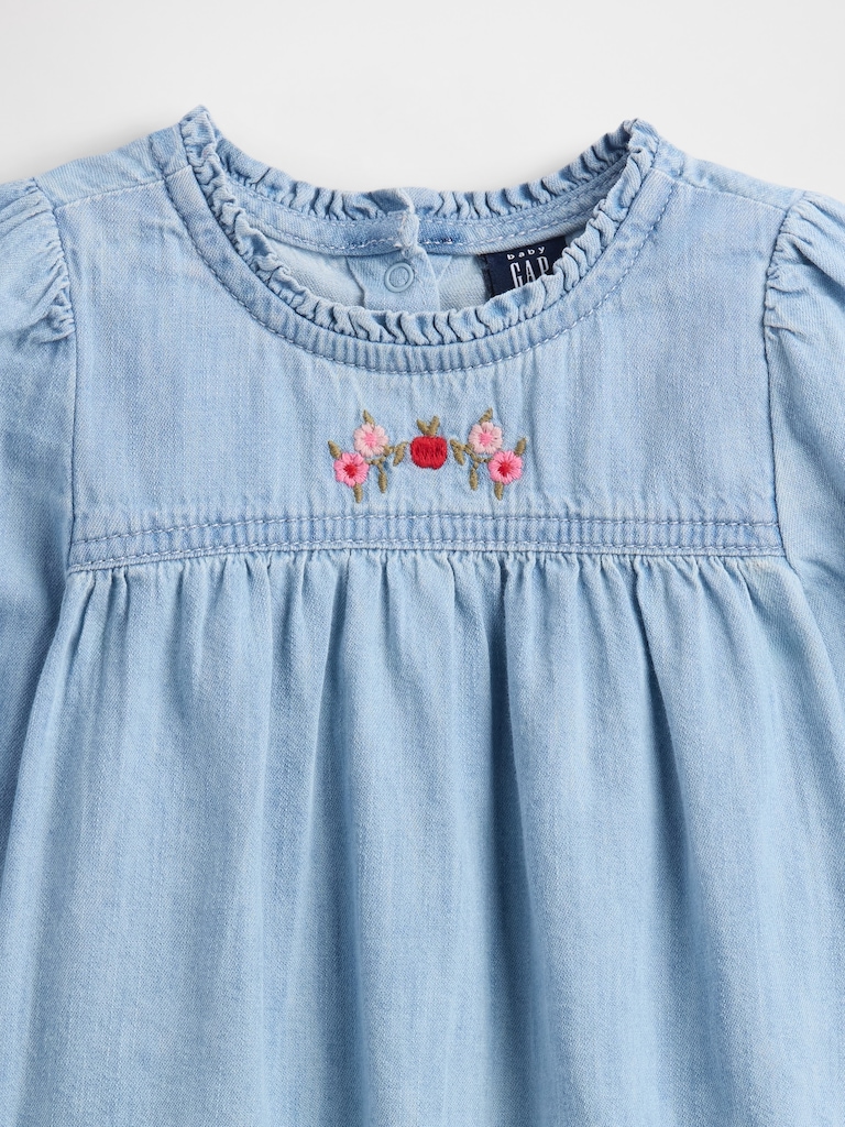 Baby Denim Ruffle Outfit Set