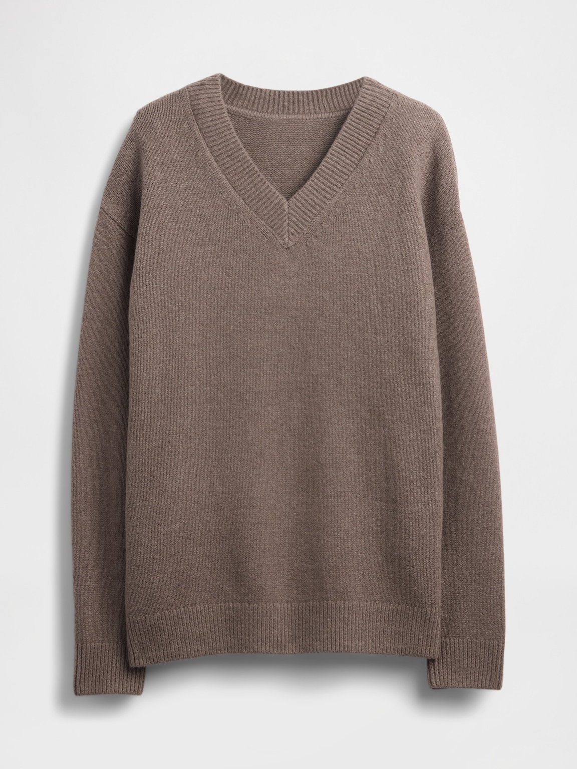 CashSoft Oversized V-Neck Sweater