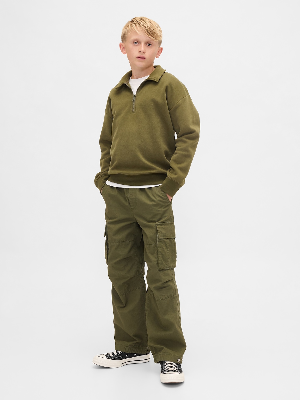 Kids VintageSoft Quarter-Zip Pullover