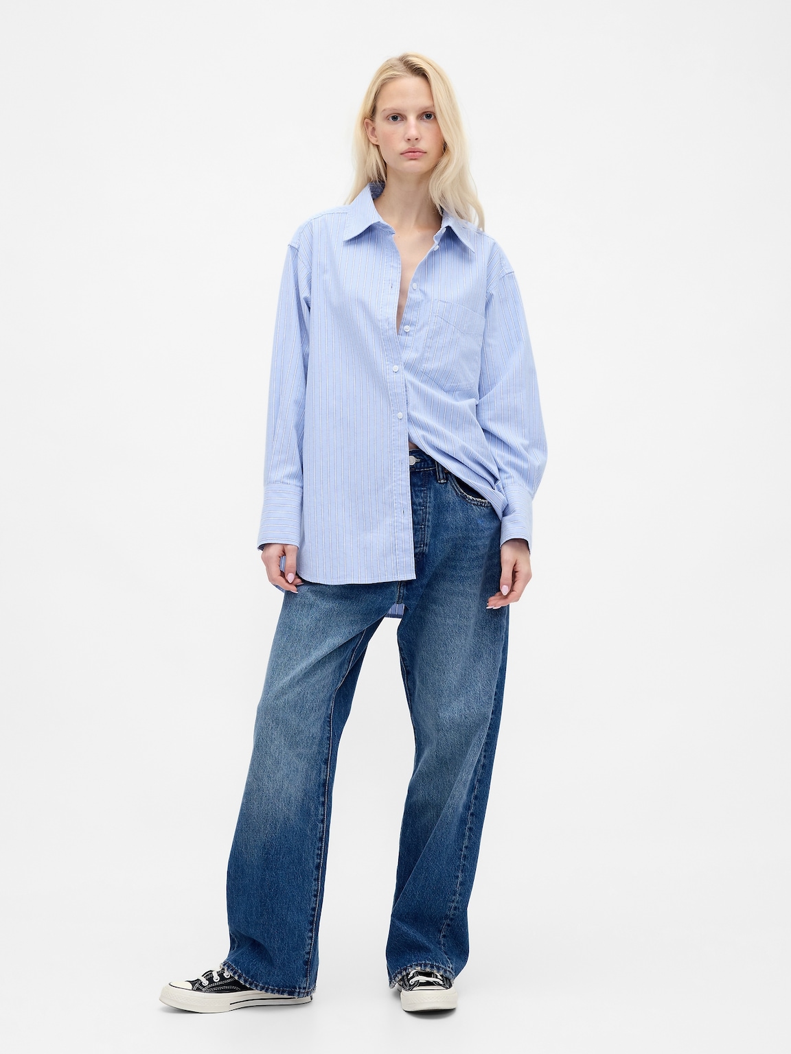 Organic Cotton Oxford Big Shirt