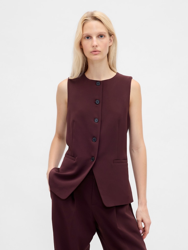 High-Neck Vest