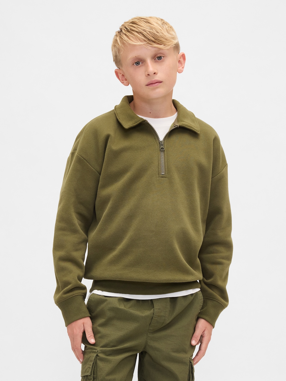 Kids VintageSoft Quarter-Zip Pullover