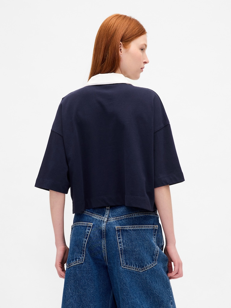Heavyweight Crop Polo Shirt
