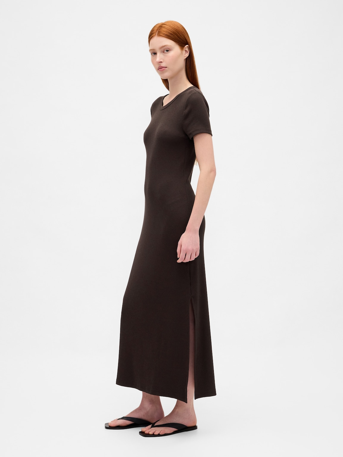 Modern Rib Maxi T-Shirt Dress