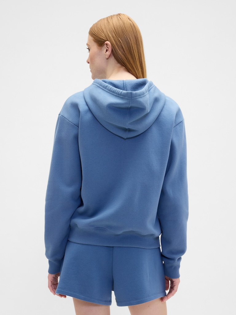 Relaxed Gap Logo Zip Hoodie