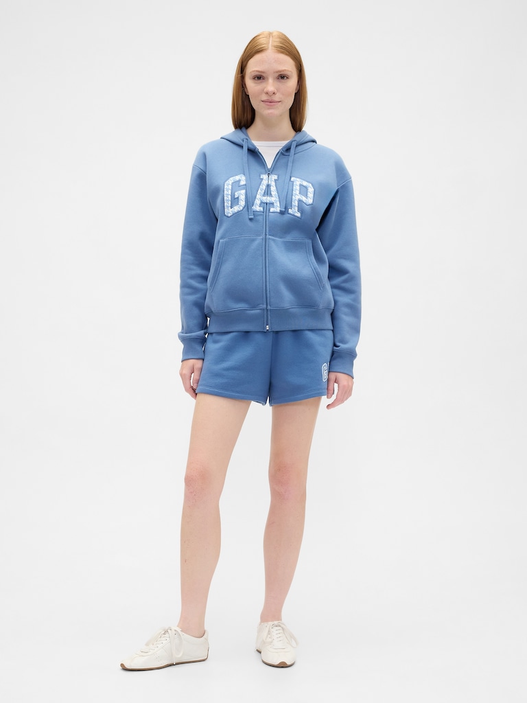 Relaxed Gap Logo Zip Hoodie
