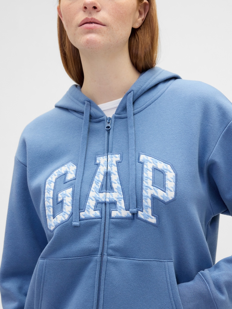 Relaxed Gap Logo Zip Hoodie