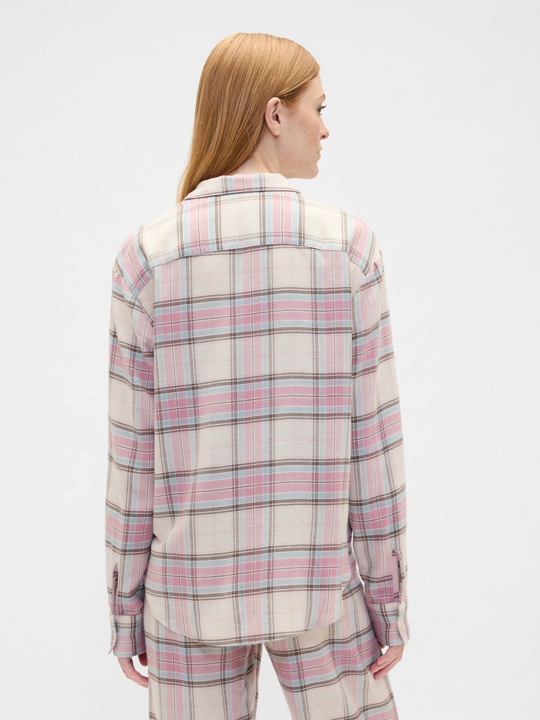 Relaxed Flannel Sleep Shirt
