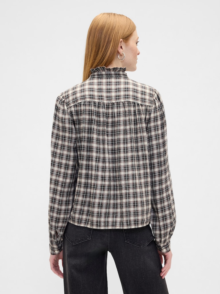 Oversized Ruffle Top