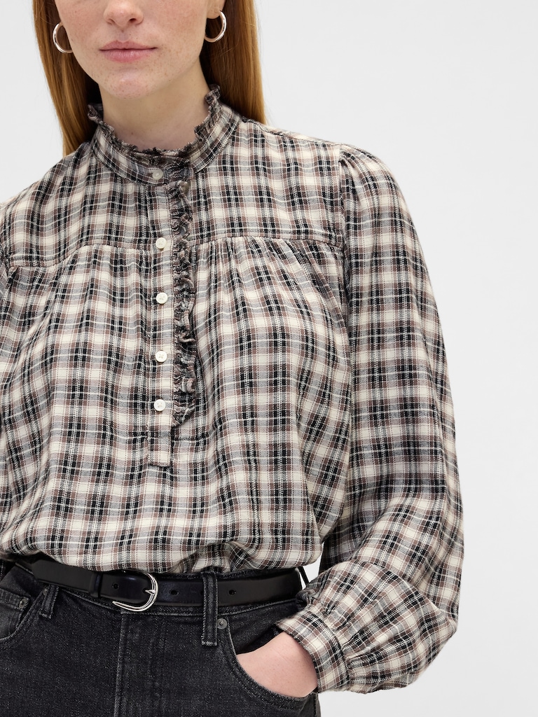 Oversized Ruffle Top