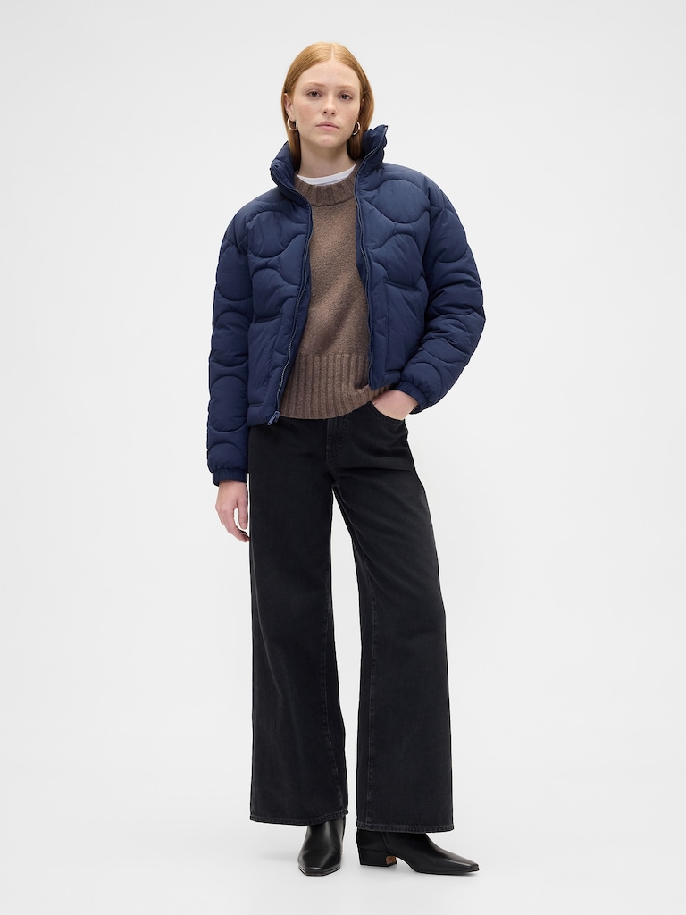 Relaxed Quilted Nylon Jacket