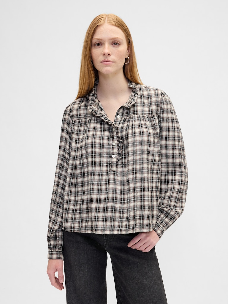 Oversized Ruffle Top