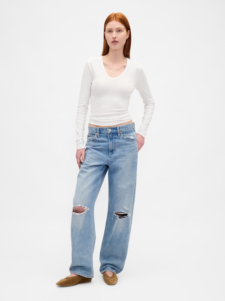 Sheer Modern Rib T-Shirt
