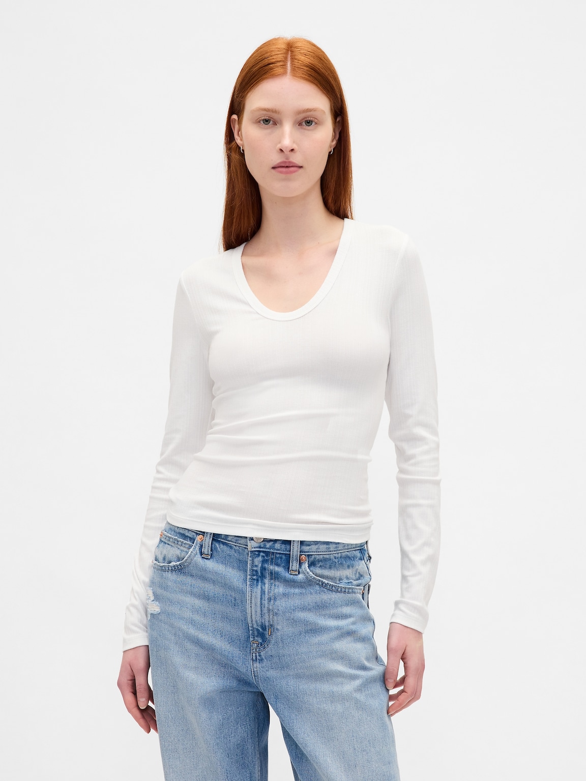 Sheer Modern Rib T-Shirt