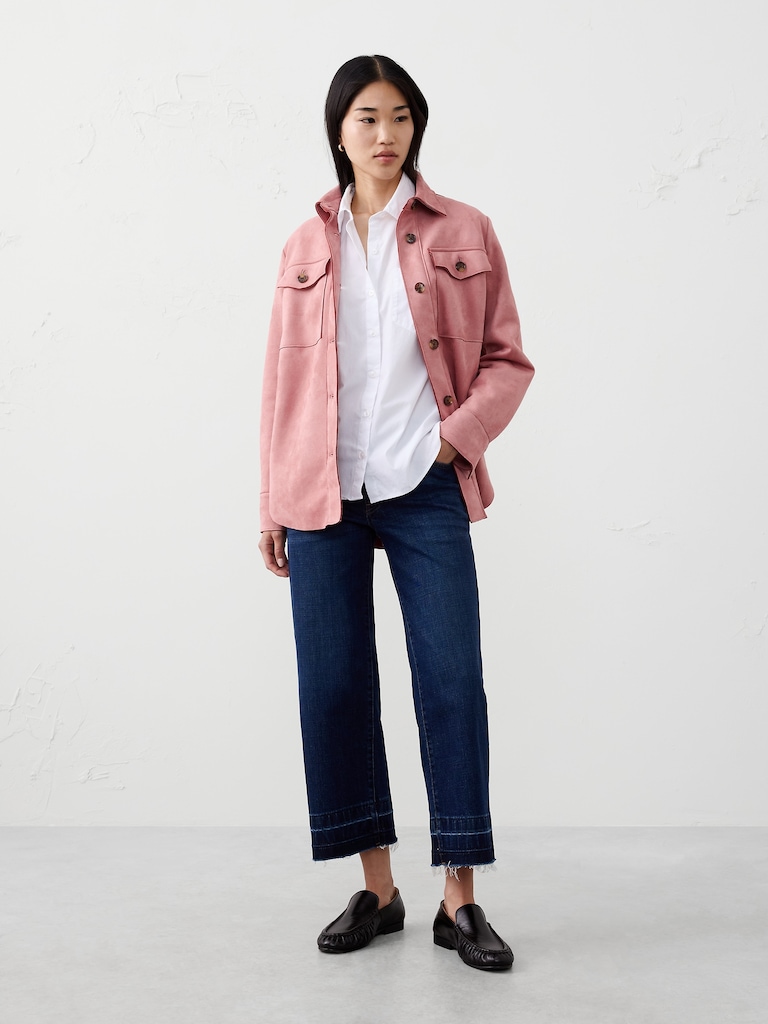 Vegan Suede Overshirt