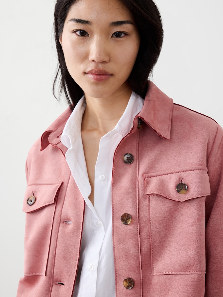 Vegan Suede Overshirt