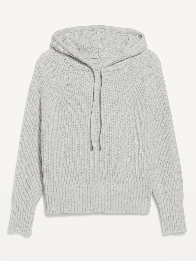 Bouclé Pullover Hoodie Sweater