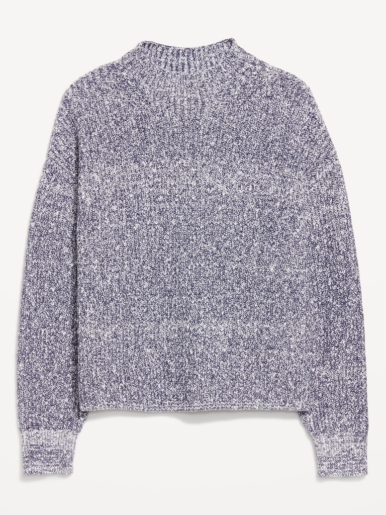 SoSoft Cropped Mock-Neck Sweater