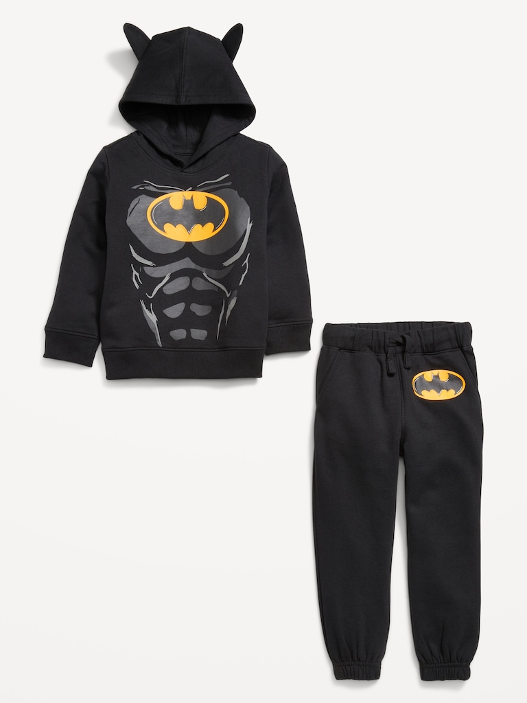 DC Comics™ Batman Unisex Graphic Hoodie and Jogger Sweatpants Set for Toddler