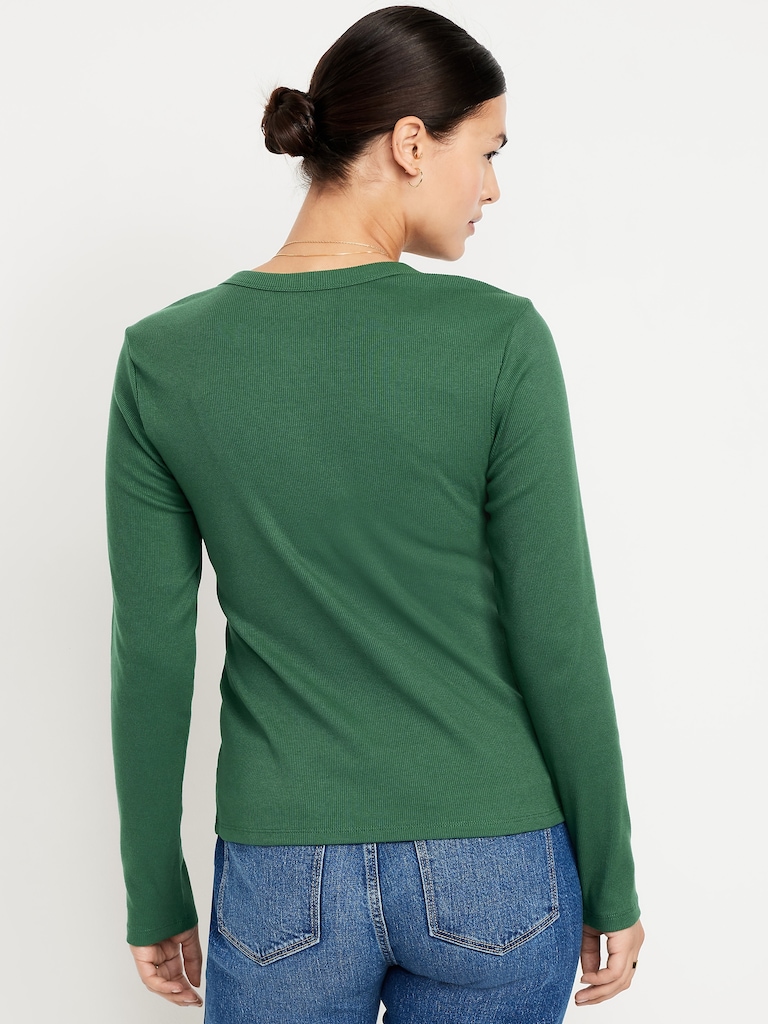Snug Long-Sleeve Crew-Neck T-Shirt