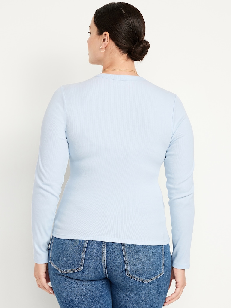 Snug Long-Sleeve Crew-Neck T-Shirt